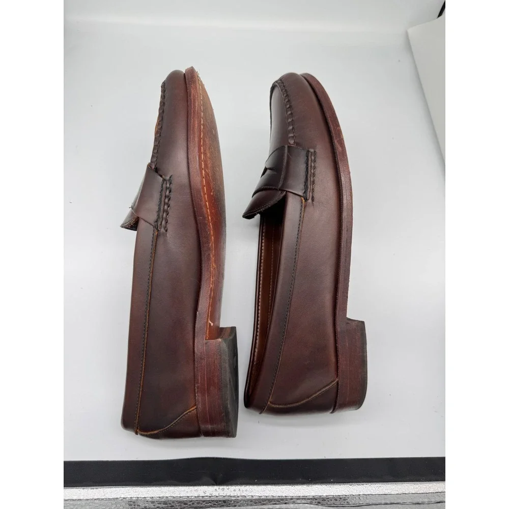 Allen Edmonds Penny Loafers Brown‎ Leather Slip-On Shoes Men's Size 13B USA Made